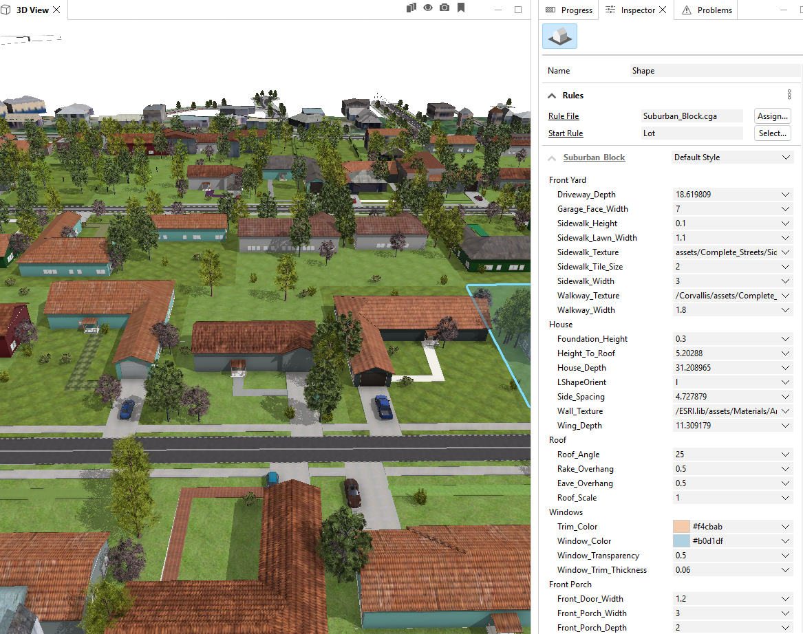 Suburban Block Layout