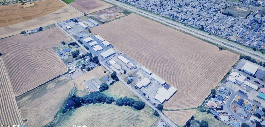 Landscape shot of Albany Oregon from Cesium